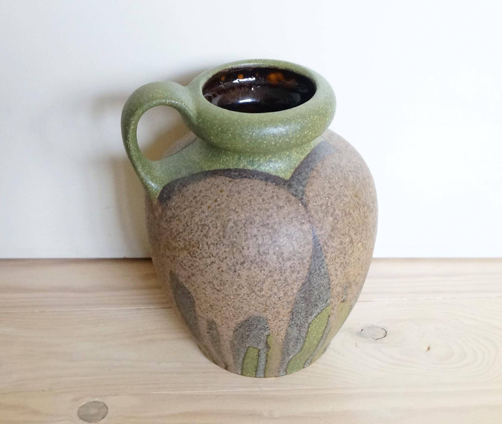 西ドイツ　ヴィンテージ陶器　花瓶　'70 西ドイツ ヴィンテージ陶器 花瓶 '70
