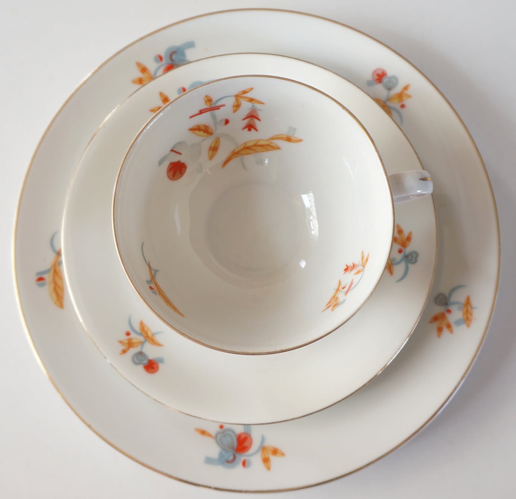 Late 1930 s set tea cup saucer cake plate Arzberg Bavaria Etsy