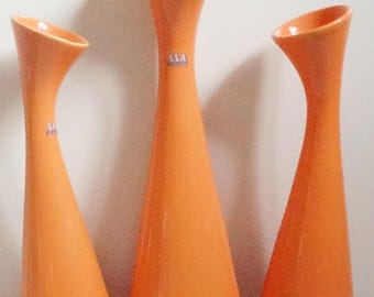 3 High and 2 Round Orange Ceramic ASA Selection Germany VTG Minimalist Germany ASA Selection Orange