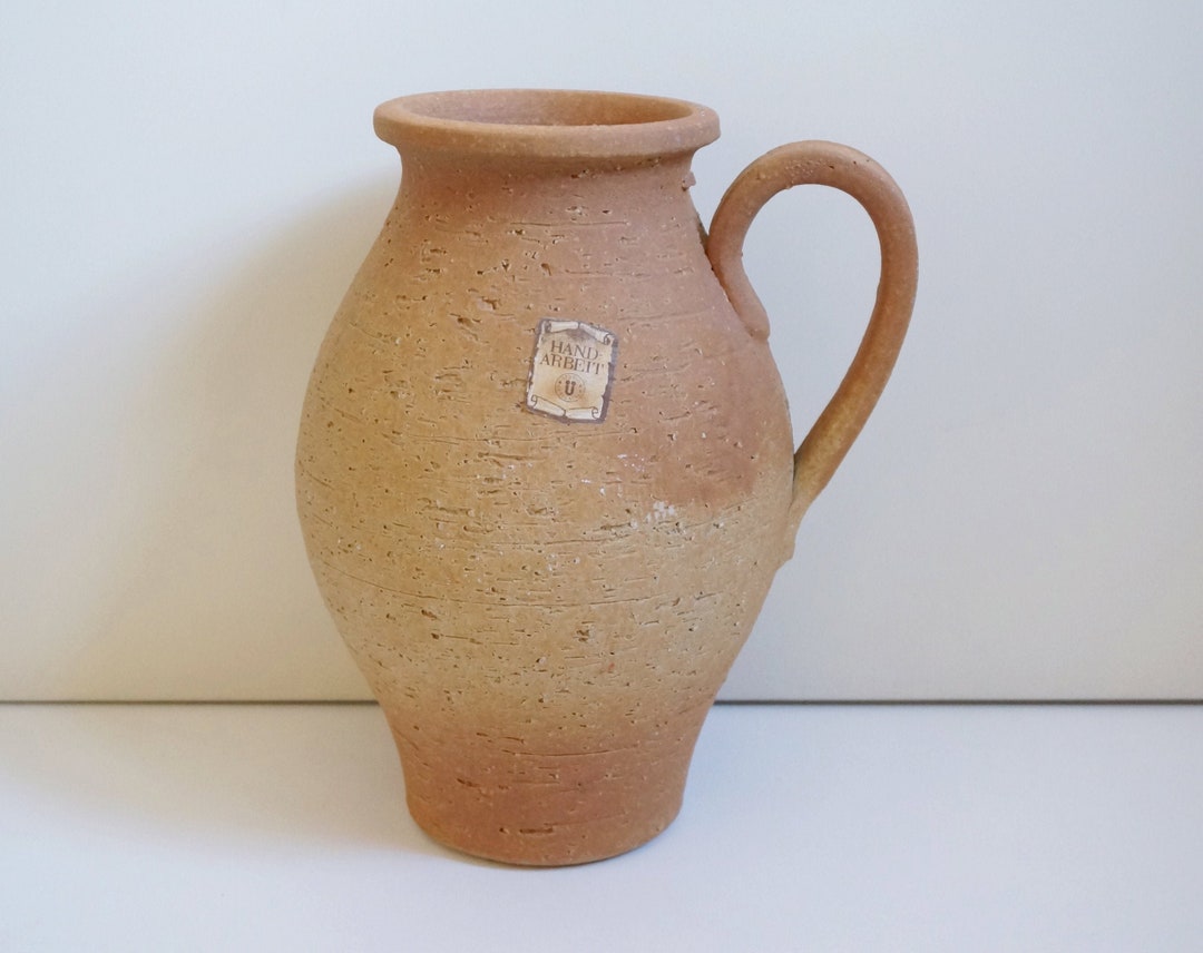 陶器製の抽象模様の花瓶 鈴木典子/ 一輪挿し / folk art02_ichi01 / 口径約 φ1.2cm