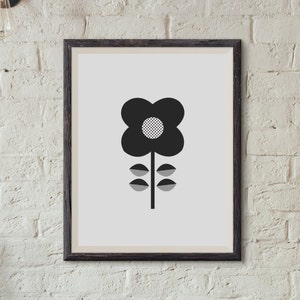Dazed Flower : Scandinavian Wall Decor Art Print Poster