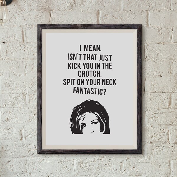 Kick You in the Crotch Spit on Your Neck Fantastic - Etsy