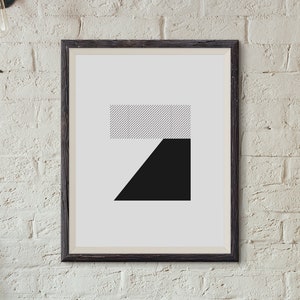 LETTER Z - Alfabeto abstracto : Decoración de la pared Tipografía Impresión cartel escandinavo
