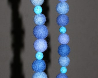 Needle felted Beads