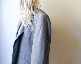 Grau übergroßen Blazer