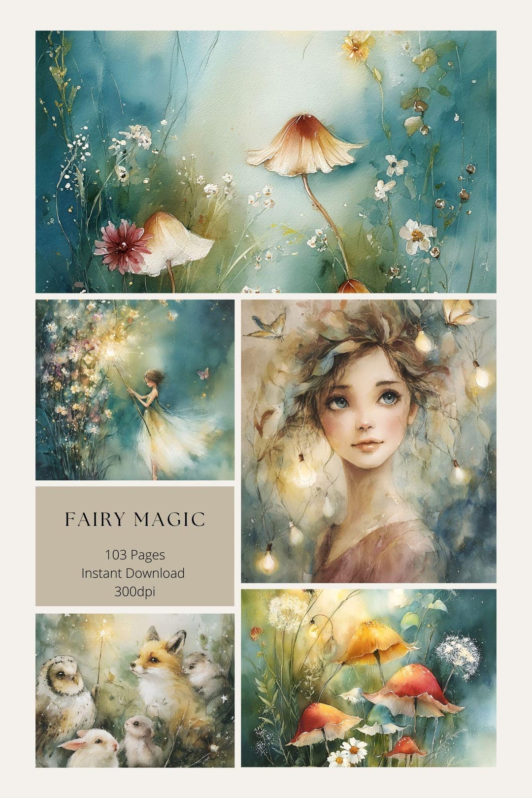 Fairy Junk Journal Pages, Magic Junk Journal Kit, Fairies Junk Journal ...