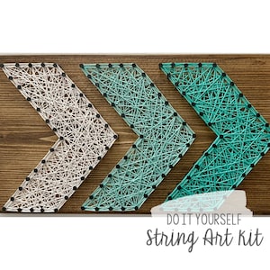 DIY Chevron Arrows String Art Kit