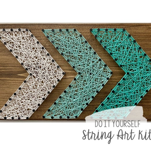 DIY Chevron Arrows String Art Kit Etsy