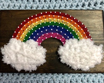 Rainbow String Art, Rainbow Sign