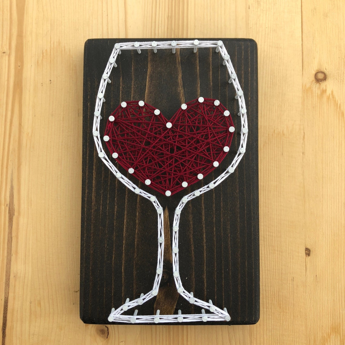 Wine String Art Wine Gift Etsy