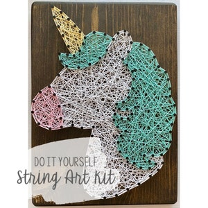 DIY Unicorn String Art Kit