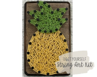 DIY 3x4" Mini Pineapple String Art Kit