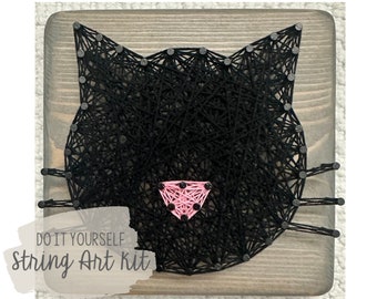 DIY 12x12 cm kattsnörekonstkit
