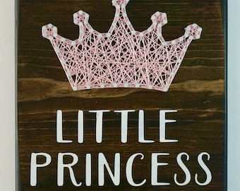 Little Princess String Art, Nursery Decor, Girls Room Decor, Baby Shower Gift