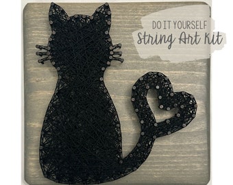 DIY Cat String Art Kit