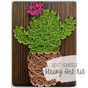 DIY Cactus String Art Kit