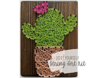 DIY Cactus String Art Kit