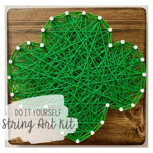 DIY 5x5&quot; Girl Scout Trefoil String Art Kit