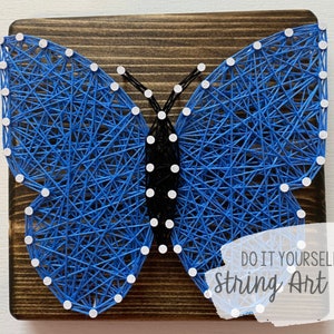 DIY 5x5" Butterfly String Art Kit