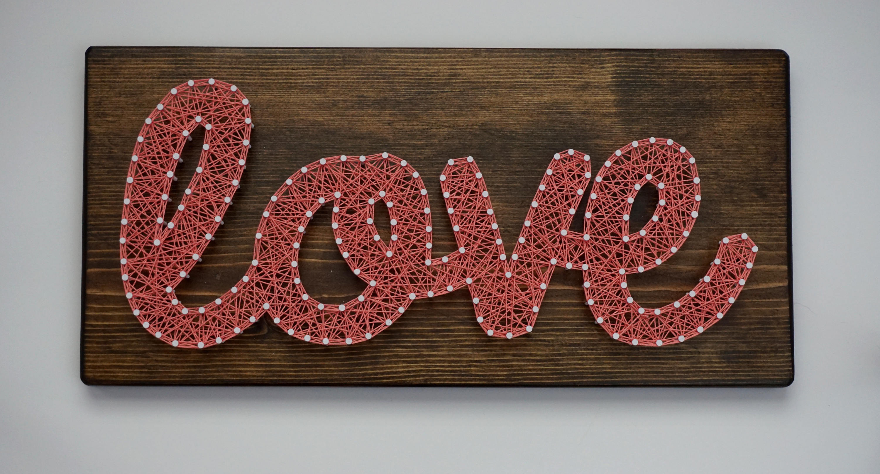 Love String Art Wedding Gift Love Sign Valentines Day Decor Etsy