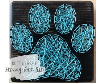 DIY 12x12 cm tassavtryckssnörekonstkit