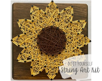 DIY Sunflower String Art Kit