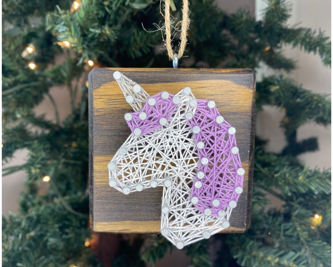 MADE TO ORDER Unicorn String Art Ornament - Etsy