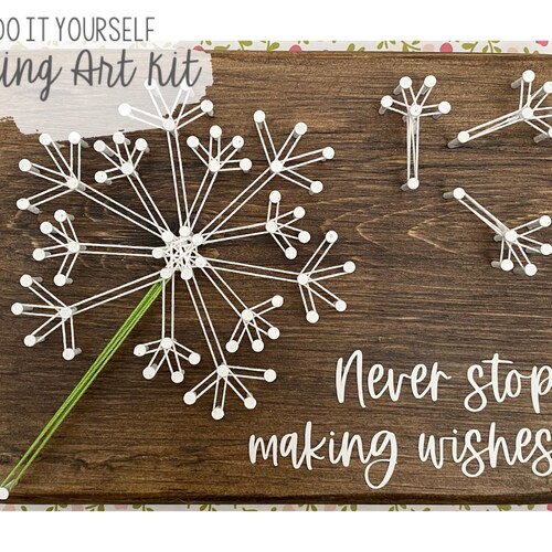DIY Dandelion String Art Kit Etsy