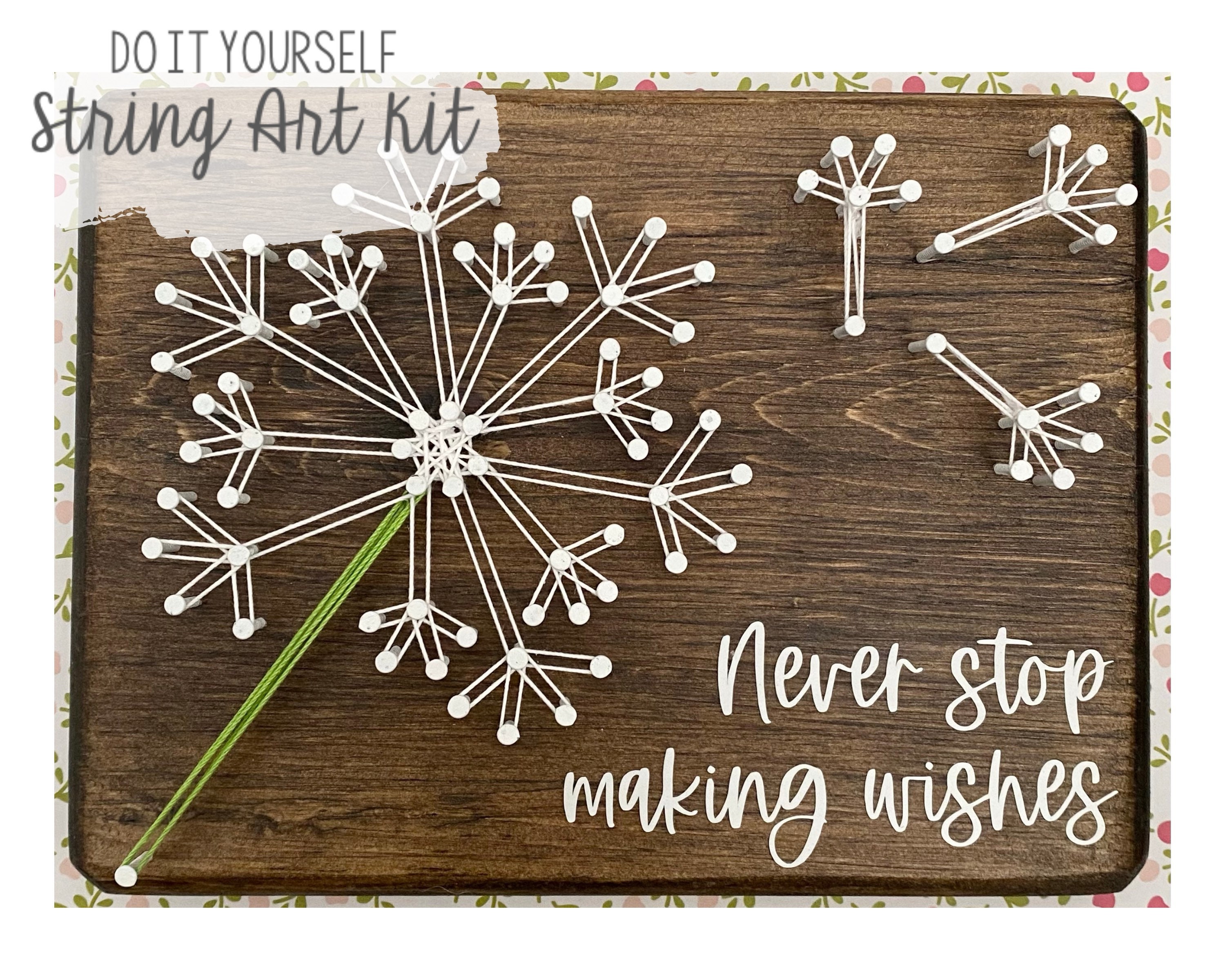 DIY Dandelion String Art Kit Etsy