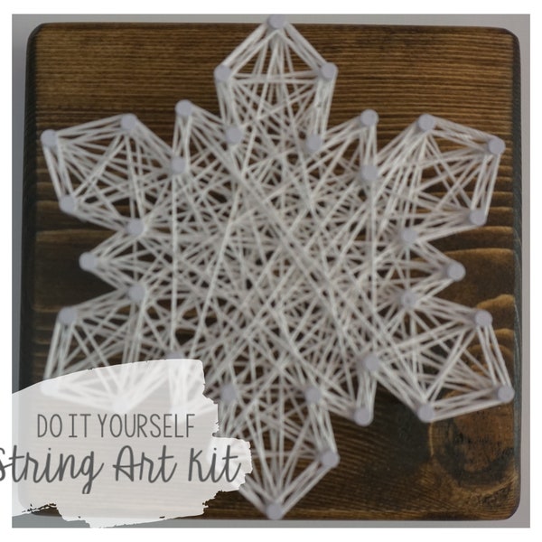 Snowflake String Art - Etsy