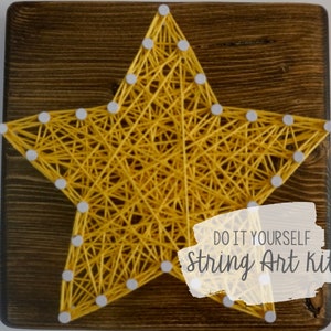 DIY 4x4&quot; Star String Art Kit