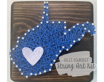 DIY West Virginia String Art Kit