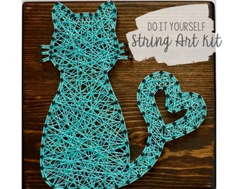 DIY Cat String Art Kit