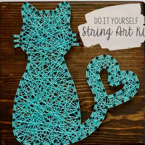 DIY Cat String Art Kit