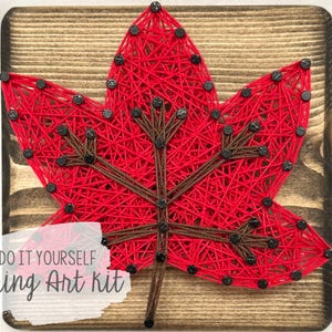 Kit de arte con hojas de hilo de 4 x 4 pulgadas para hacer uno mismo