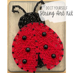 DIY Ladybug String Art Kit
