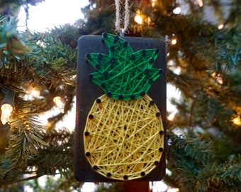 Pineapple String Art Ornament