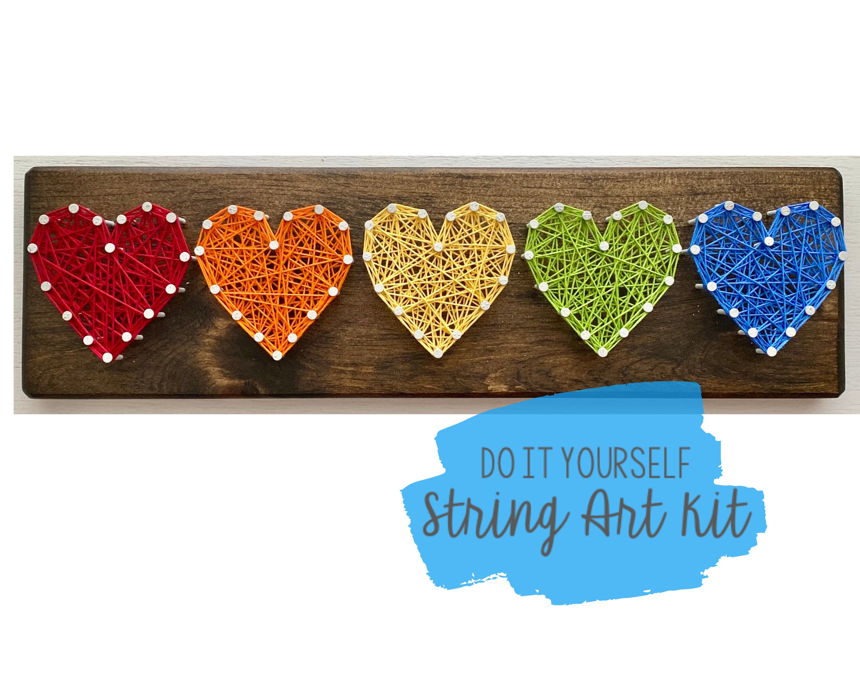 Colorful Love String Art Kit