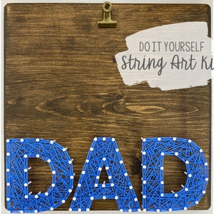 DIY 9x9" Dad Photo Holder String Art Kit