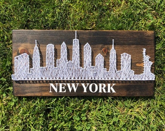 New York City Skyline String Art