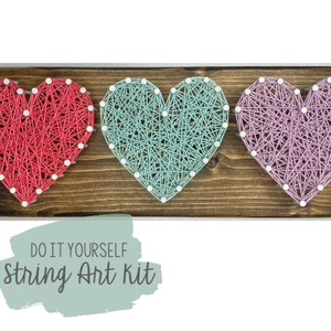 DIY Hearts String Art Kit