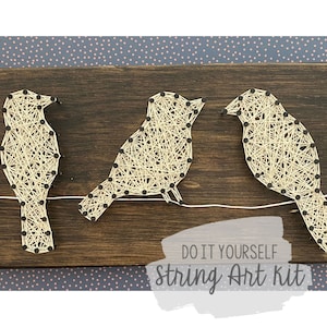 DIY Birds on a Wire String Art Kit