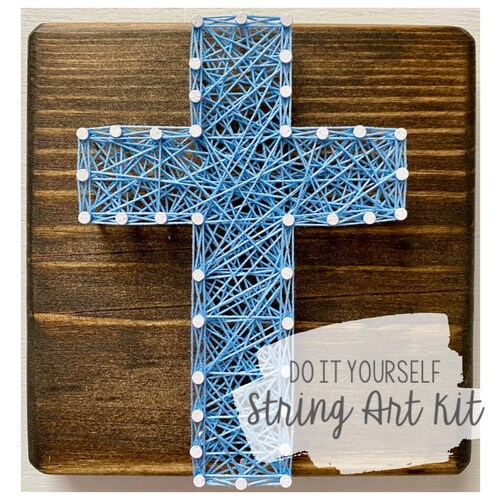 DIY Cross String Art Kit Etsy