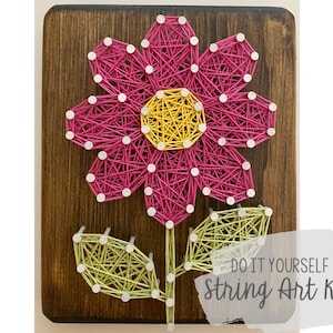 DIY Mini Daisy String Art Kit, DIY Flower String Art Kit