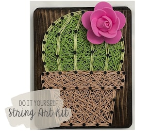 DIY Cactus String Art Kit
