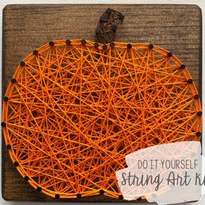 DIY 5x5&quot; Pumpkin String Art Kit