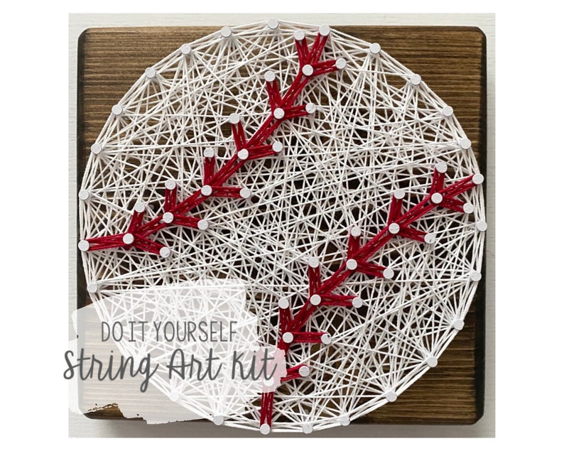 DIY Baseball String Art Kit.