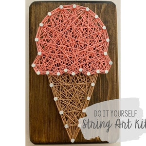 DIY Mini Eiszapfen String Art Kit
