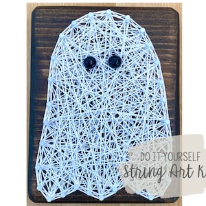 DIY Ghost String Art Kit, Halloween Ghost String Art, DIY Halloween Decor, Halloween Craft