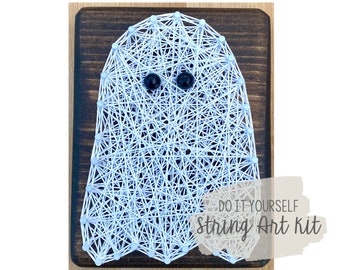 DIY Ghost String Art Kit, Halloween Ghost String Art, DIY Halloween Decor, Halloween Craft